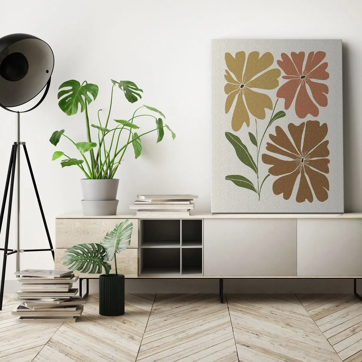 Obraz na plátne - Príroda a geometria - 50x70 cm
