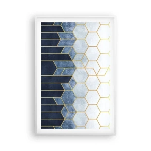 Plagát v bielom ráme - Kompozícia v synkopickom rytme - 61x91 cm