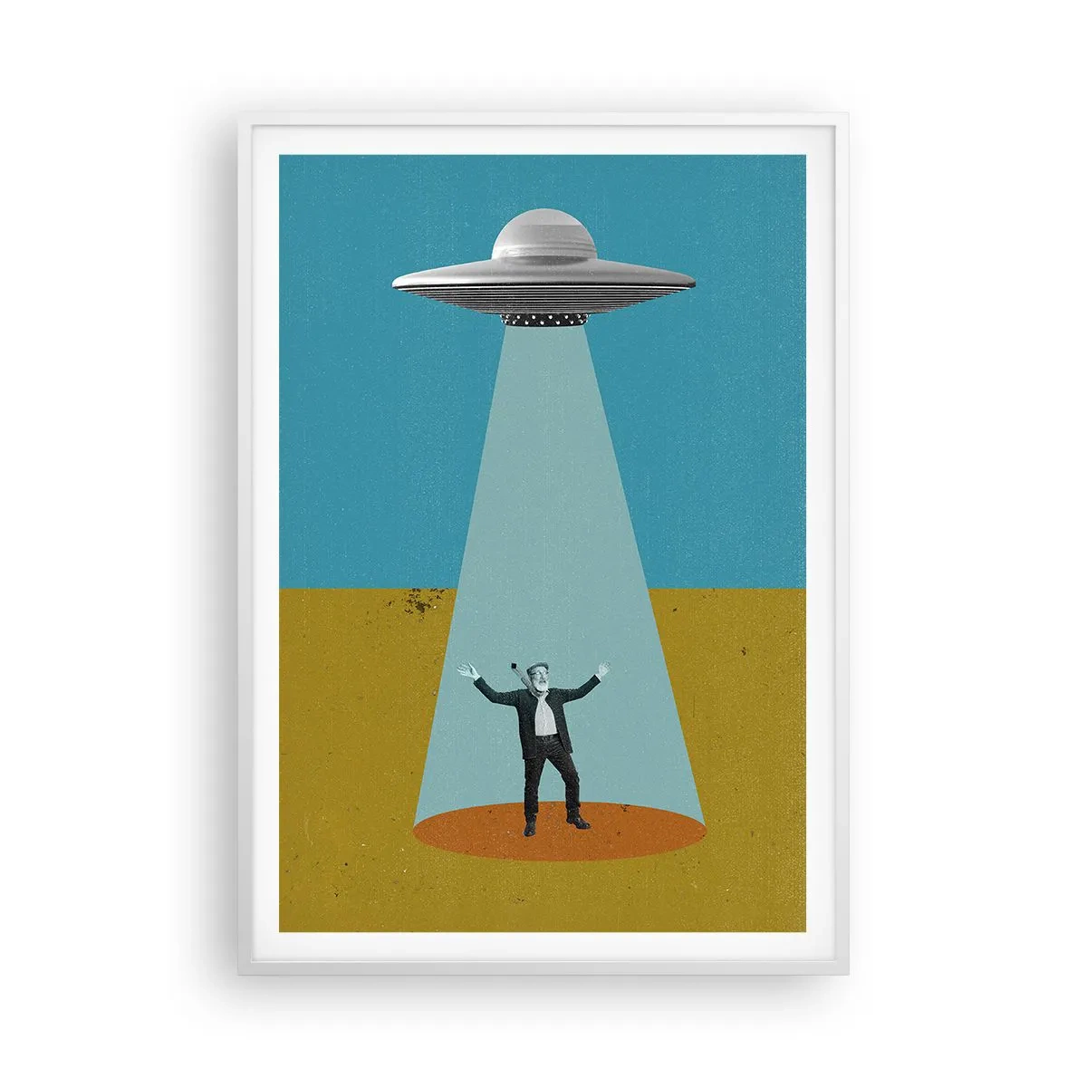 Plagát v bielom ráme - Blízke stretnutie - 70x100 cm