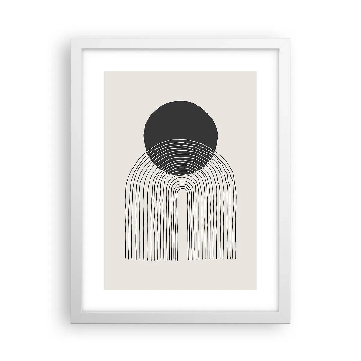 Plagát v bielom ráme - Chvenie a istota - 30x40 cm