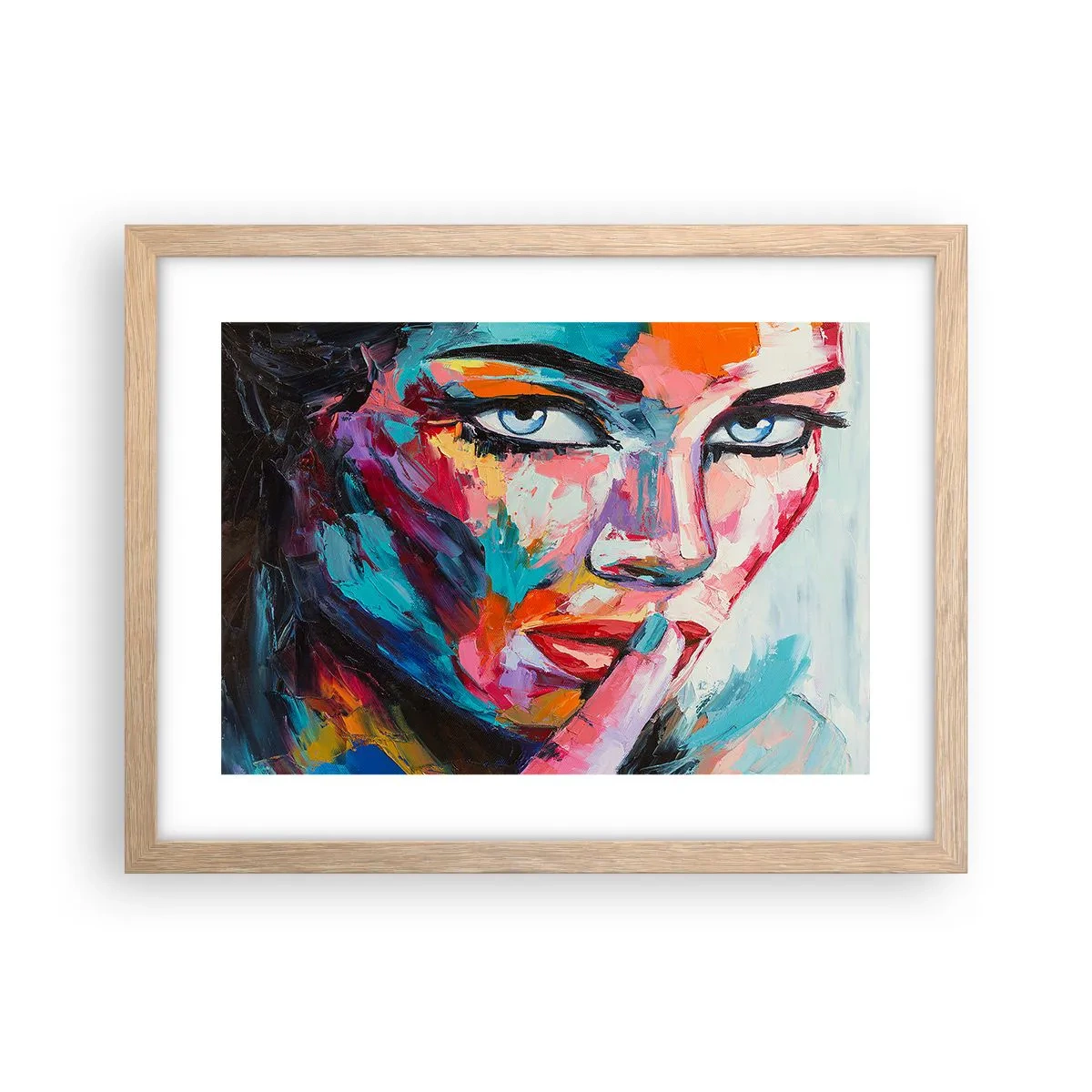 Plagát v ráme zo svetlého duba - Naše prvé tajomstvo - 40x30 cm