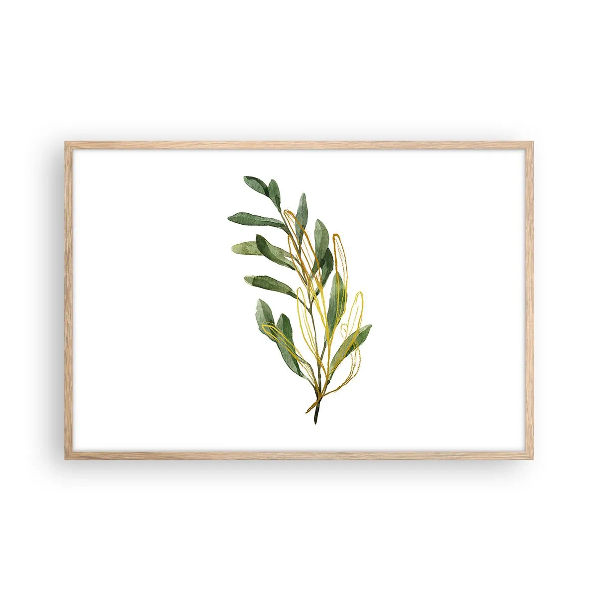 Plagát v ráme zo svetlého duba - Všetko, čo je dobré - 91x61 cm