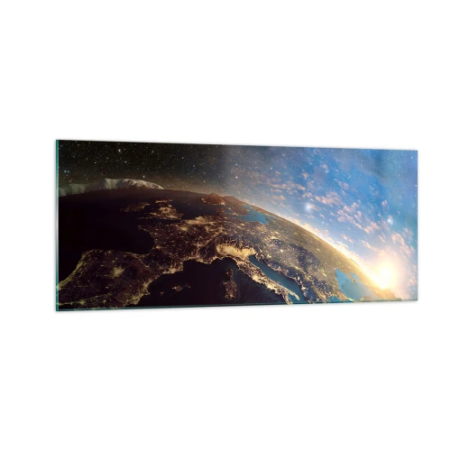 Obraz na skle - Pozrime sa na seba s odstupom - 100x40 cm