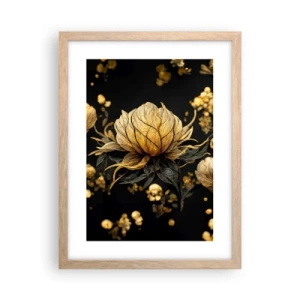 Plagát v ráme zo svetlého duba - Jemná krehkosť - 30x40 cm