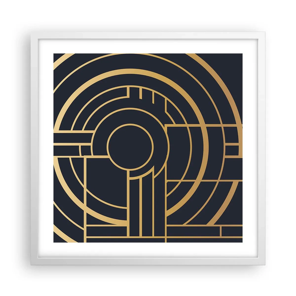 Plagát v bielom ráme - Obraty udalosti - 50x50 cm