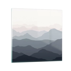 Obraz na skle - Vlny hôr - 60x60 cm