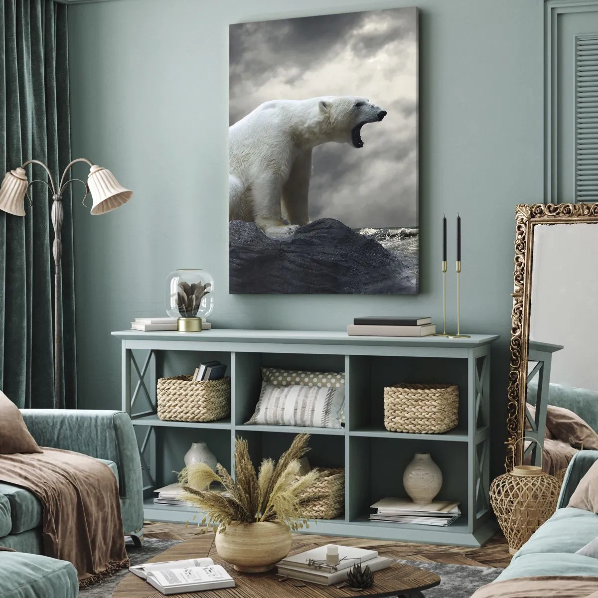 Obraz na plátne - Samotný kráľ Arktídy - 50x70 cm