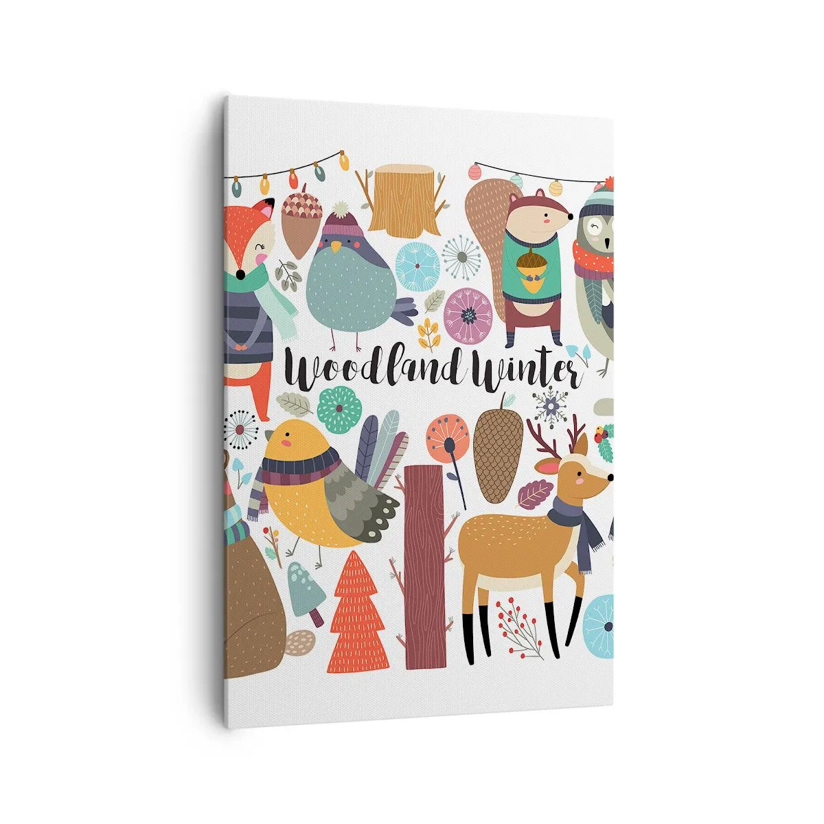 Obraz na plátne - Rozprávkové sviatky v lese - 70x100 cm