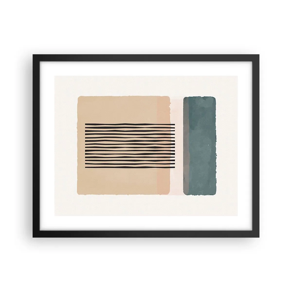 Plagát v čiernom ráme - Všetko v poriadku - 50x40 cm