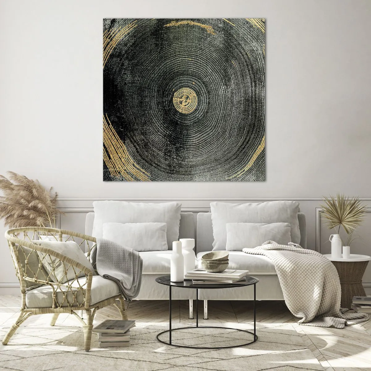 Obraz na skle - Zmena a trvanie - 40x40 cm