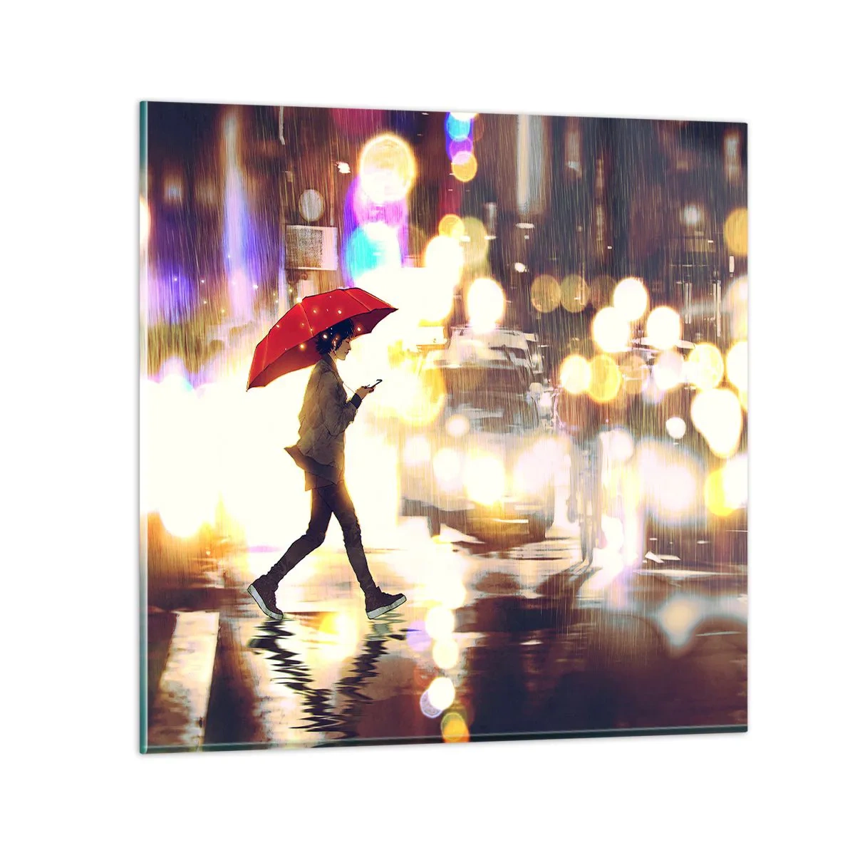 Obraz na skle - A predsa slnečná - 70x70 cm