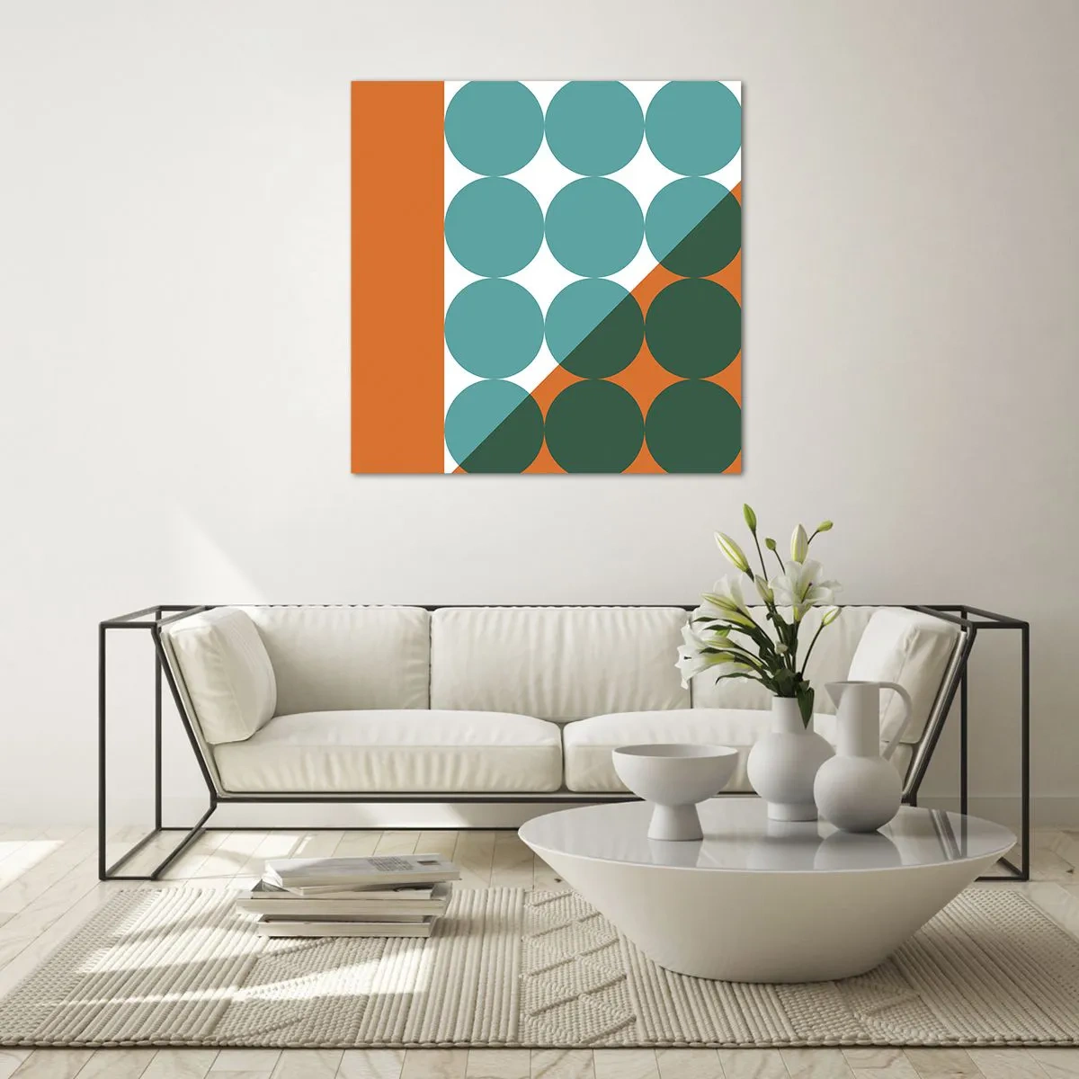 Obraz na skle - Hore a šikmo - 70x70 cm