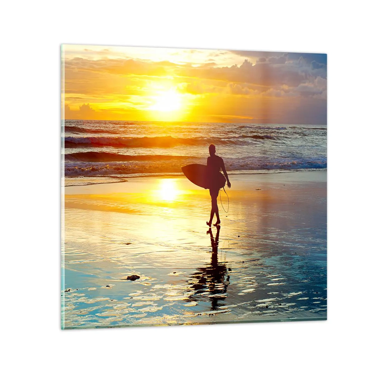 Obraz na skle - Návrat bojovníka - 60x60 cm