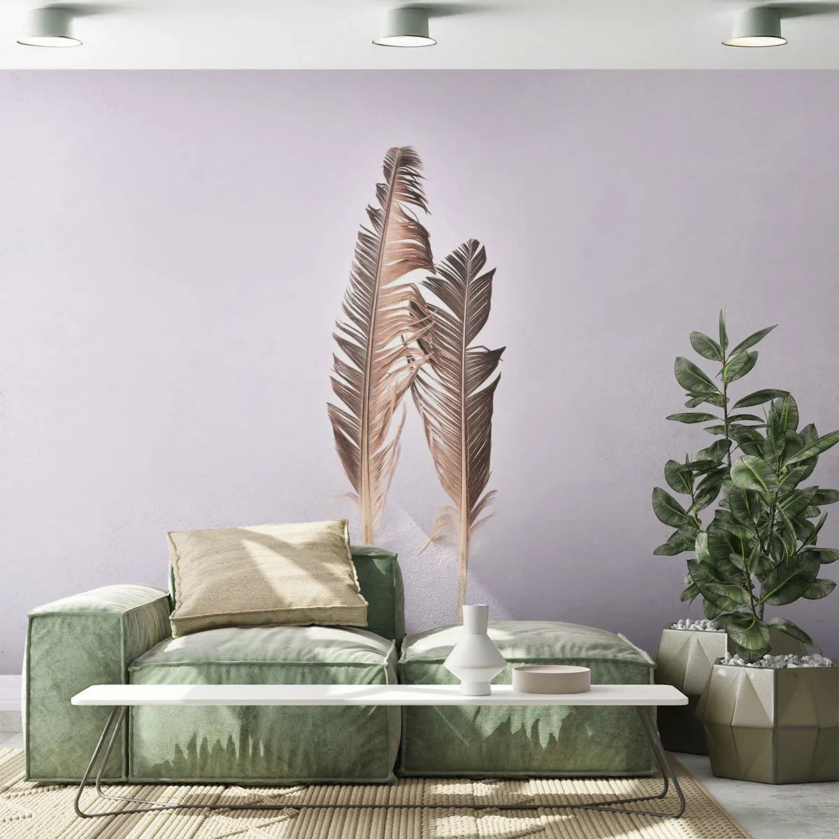 Fototapeta Premium Sand - Proti ničote - Vtáčie pierko, Kus, Grafika - 100x70 cm