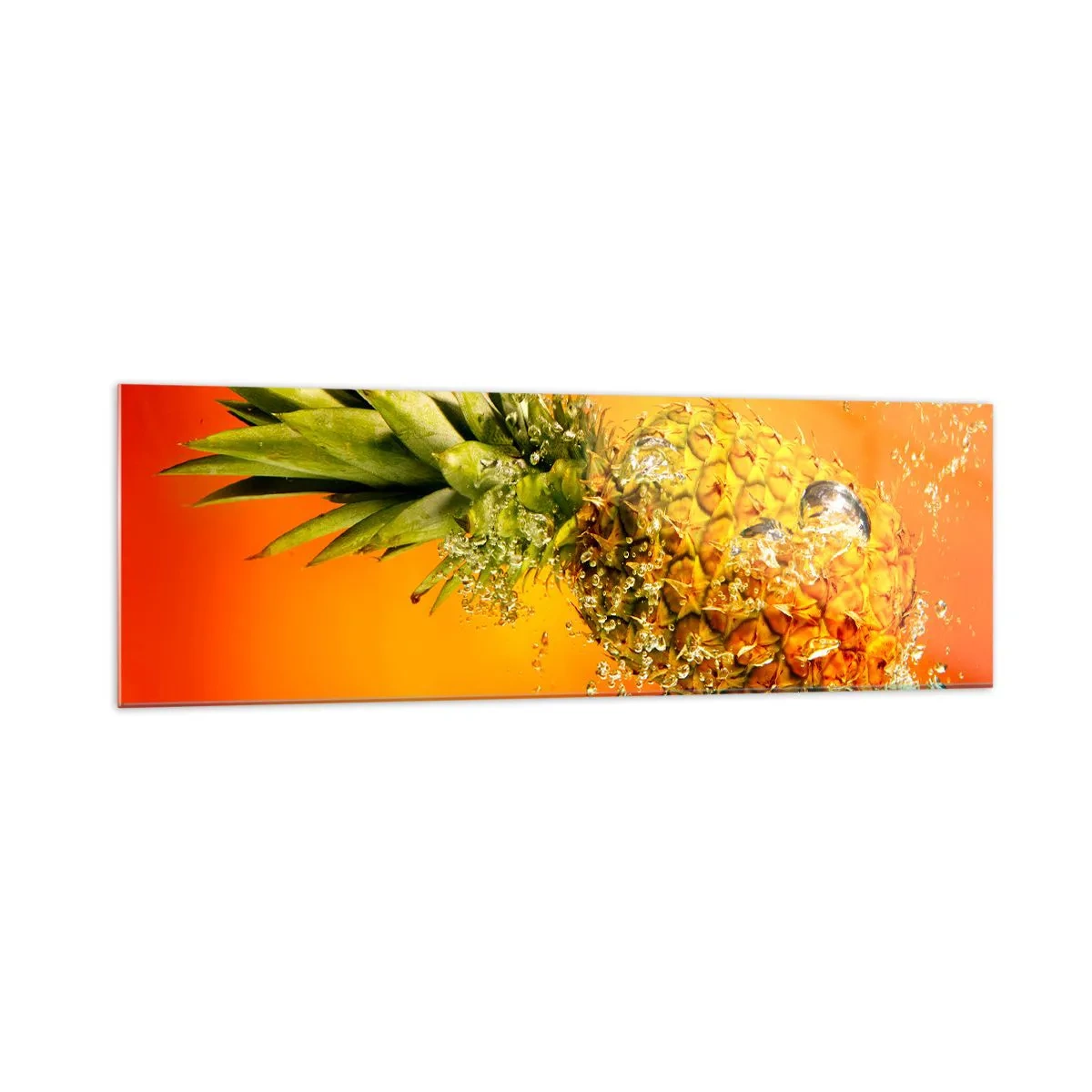 Obraz na skle - Tropická šťavnatá sviežosť - 160x50 cm