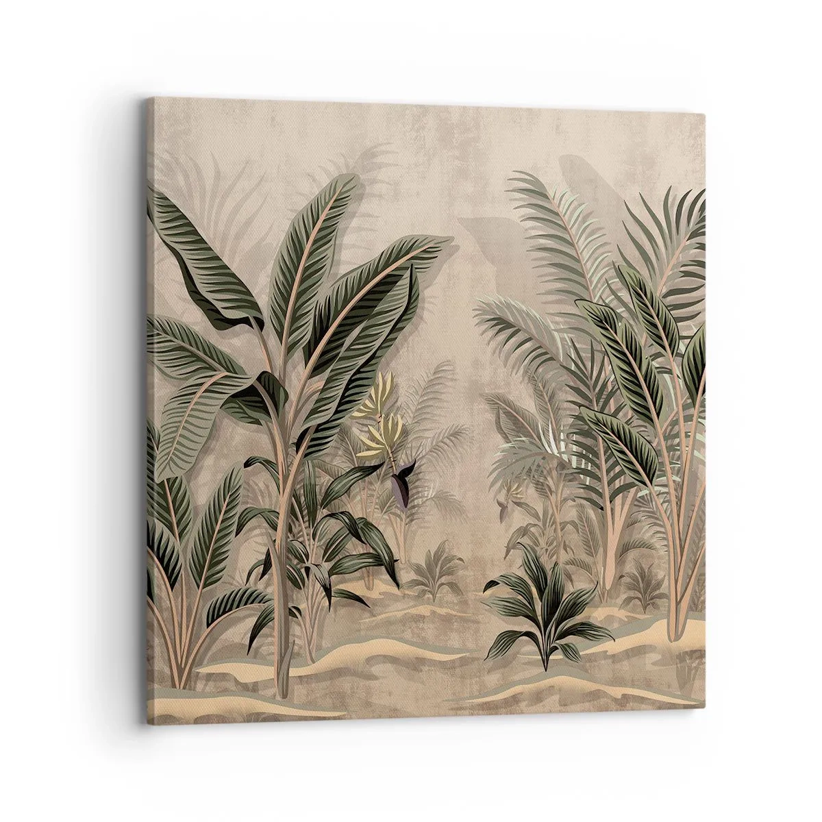 Obraz na plátne - Rytina v koloniálnom štýle - 70x70 cm