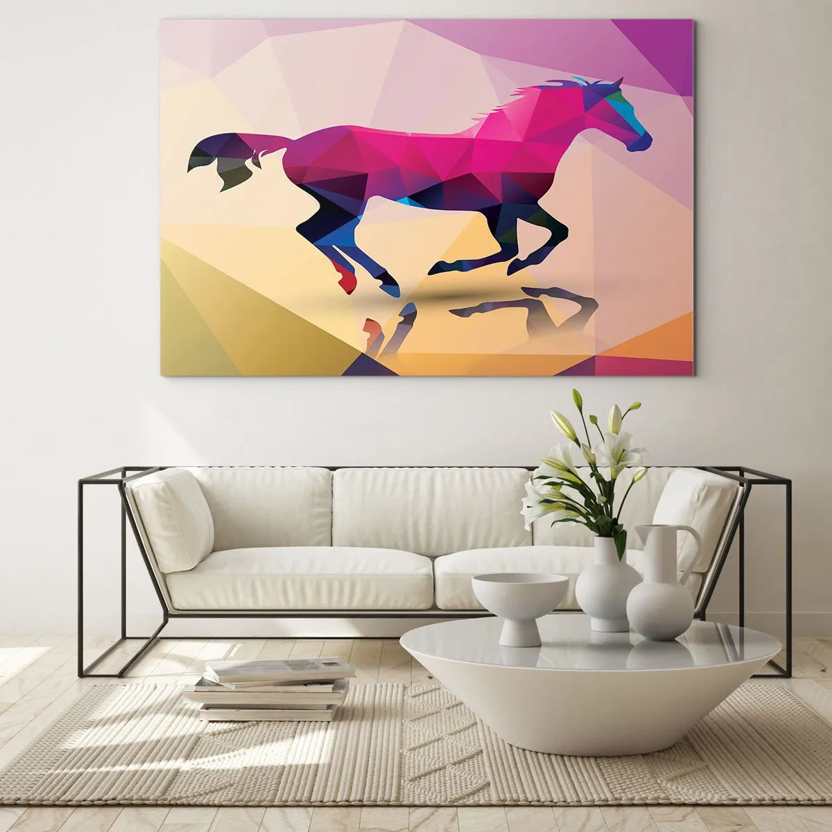 Obraz na skle - Kubizmus stále živý - 120x80 cm