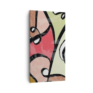 Obraz na plátne - Piruety uprostred farieb - 55x100 cm