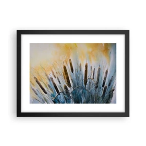 Plagát v čiernom ráme - Chlad vody, žiara slnka - 40x30 cm