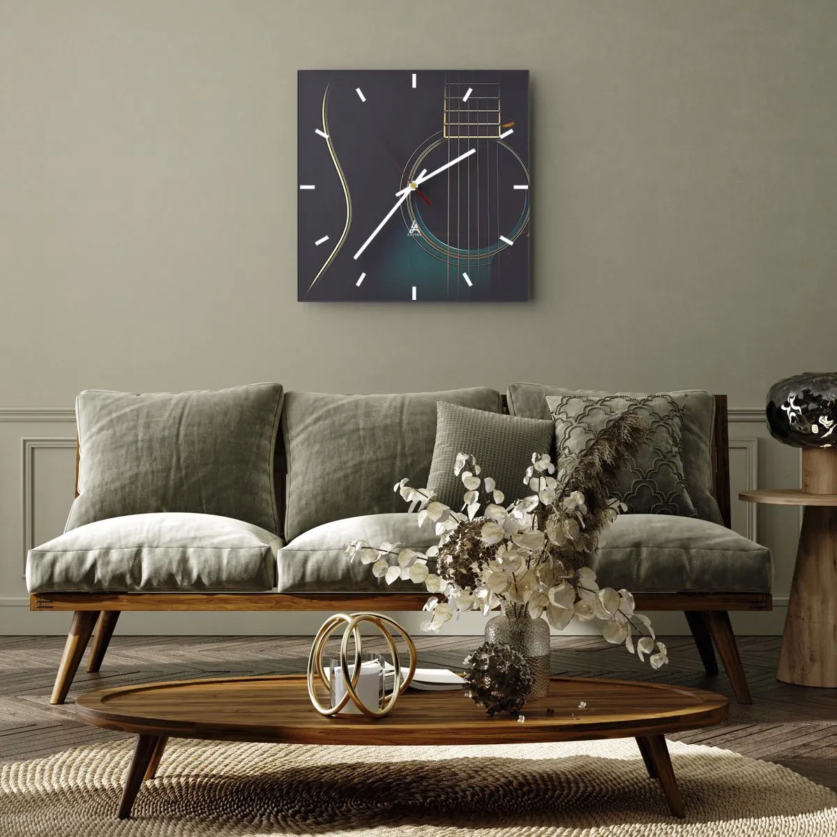 Nástenné hodiny - Okamih, než to zaznie - 40x40 cm
