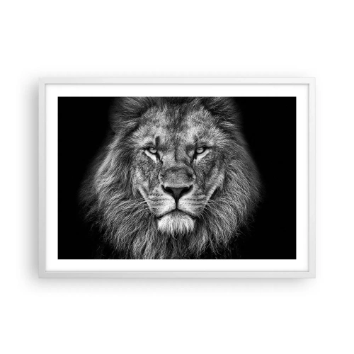 Plagát v bielom ráme - V korunovačnom odeve - 70x50 cm