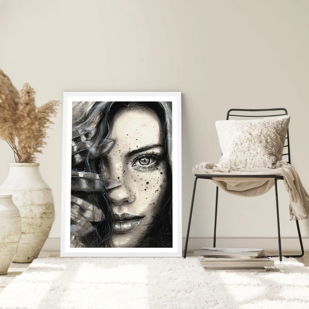 Plagát v bielom ráme - Divoká krása - 50x70 cm