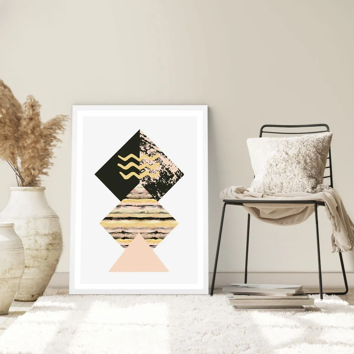 Plagát v bielom ráme - Nie je to tak jednoduché - 70x100 cm