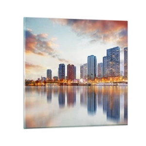 Obraz na skle - Monumentálny pokoj Paríža - 30x30 cm