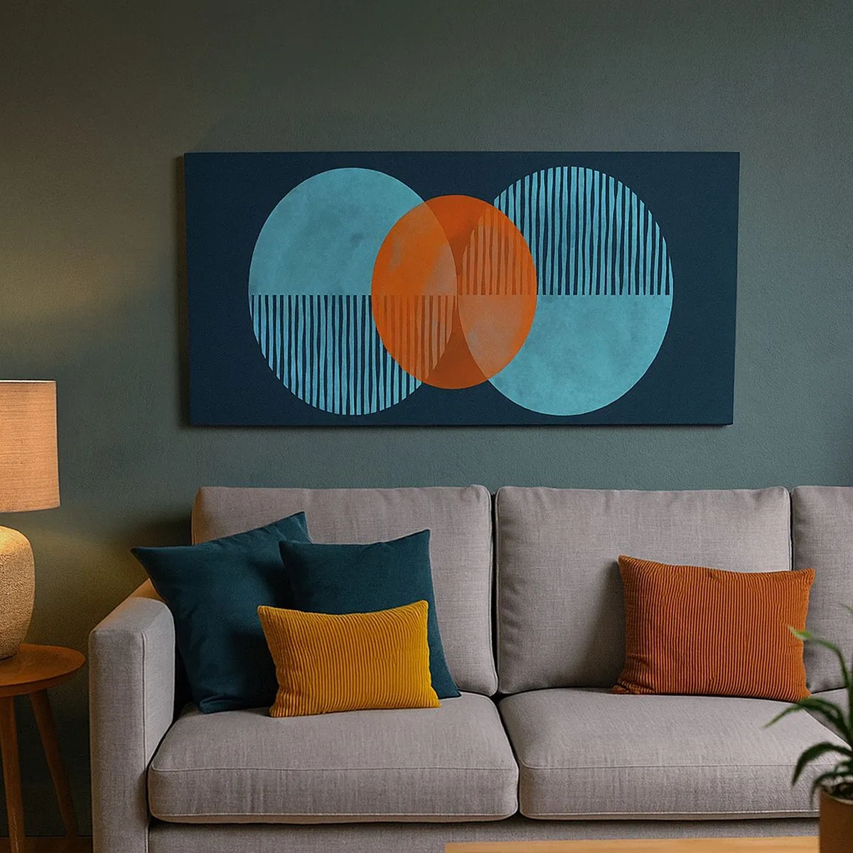 Obraz na plátne - Symetrická kompozícia - 100x40 cm