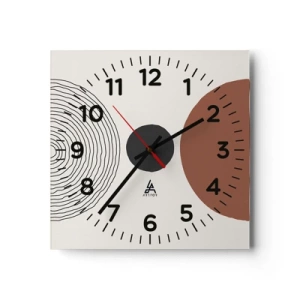 Nástenné hodiny - V centre pozornosti - 40x40 cm