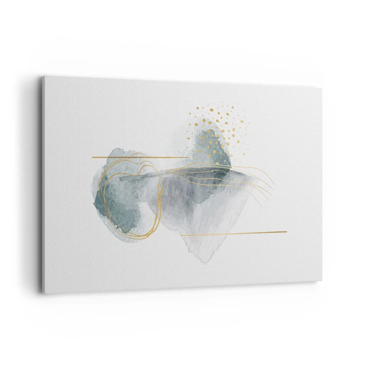 Obraz na plátne - O vzťahu medzi šedou a zlatou - 120x80 cm