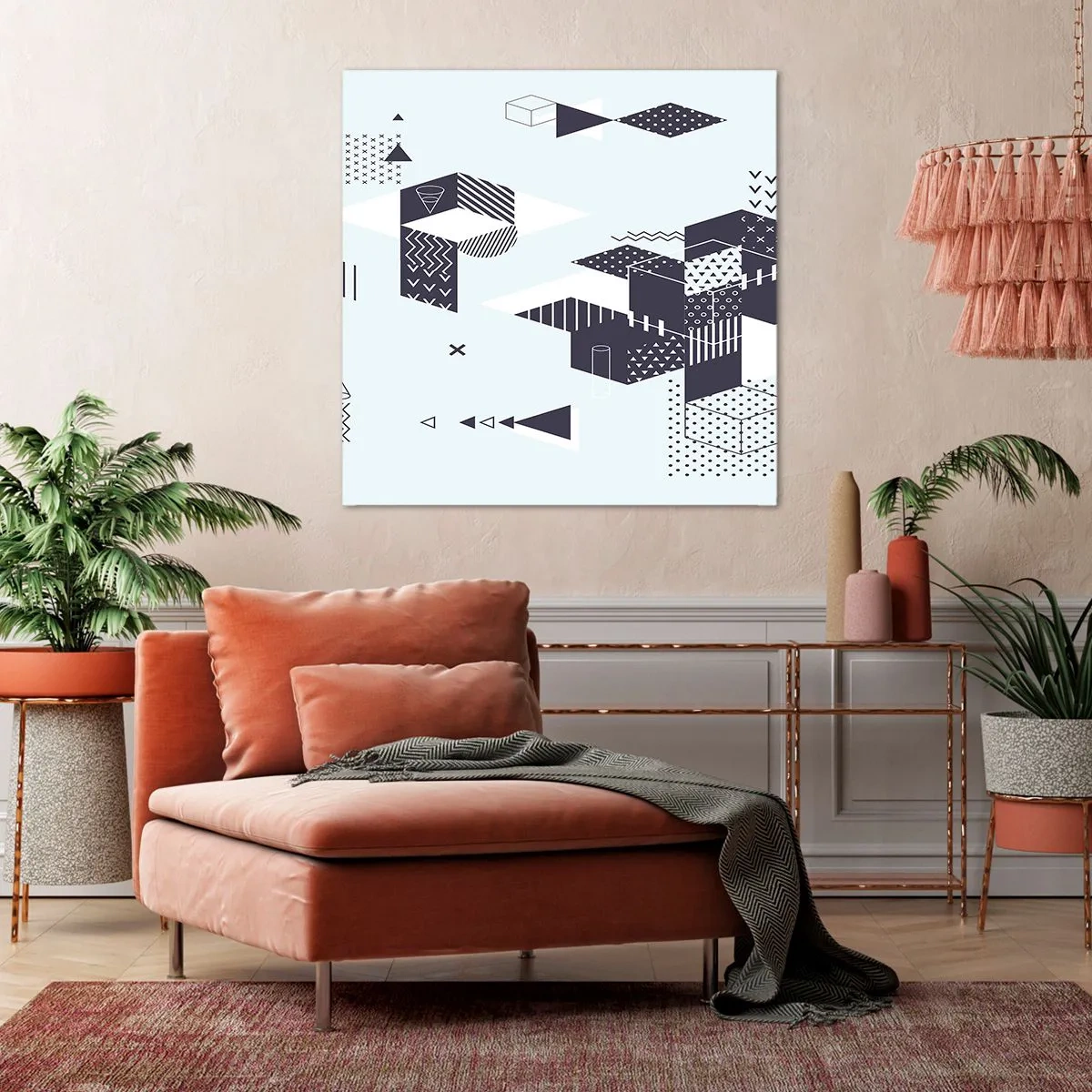 Obraz na plátne - V duši matematika - 40x40 cm