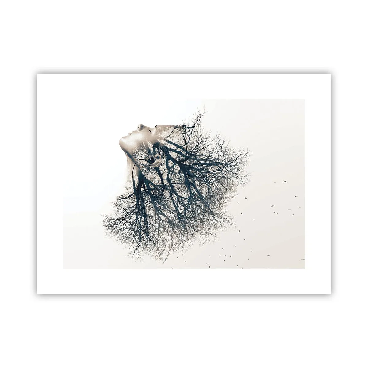 Plagát - Očarená šepotom stromu - 40x30 cm