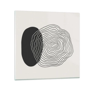 Obraz na skle - Trvanie a kmitanie - 70x70 cm