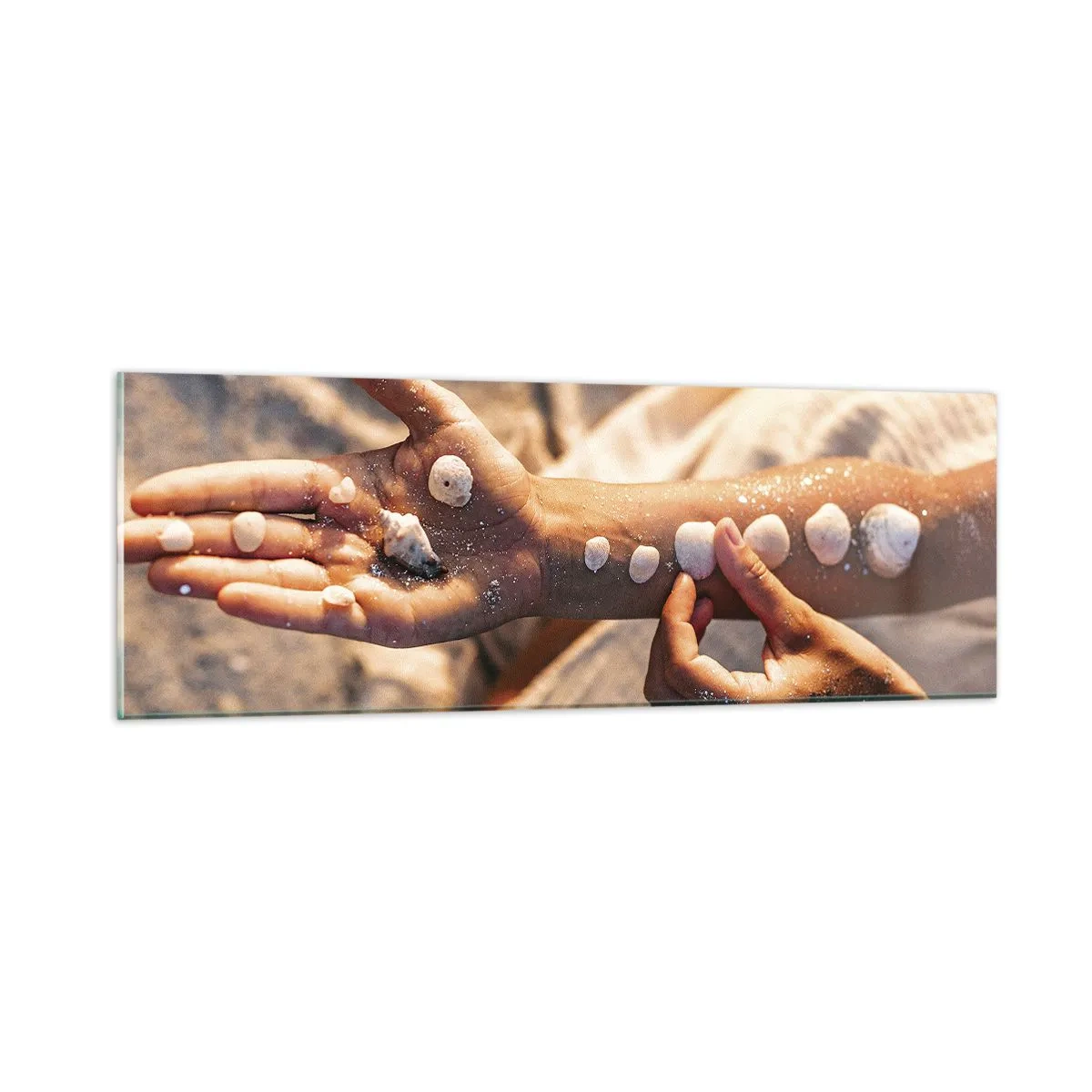 Obraz na skle - Krása na dosah - 90x30 cm