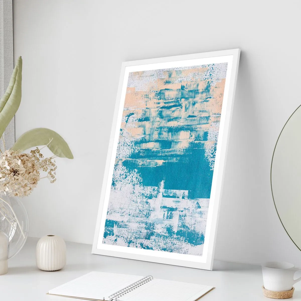 Plagát v bielom ráme - Cez cencúľ - 40x50 cm