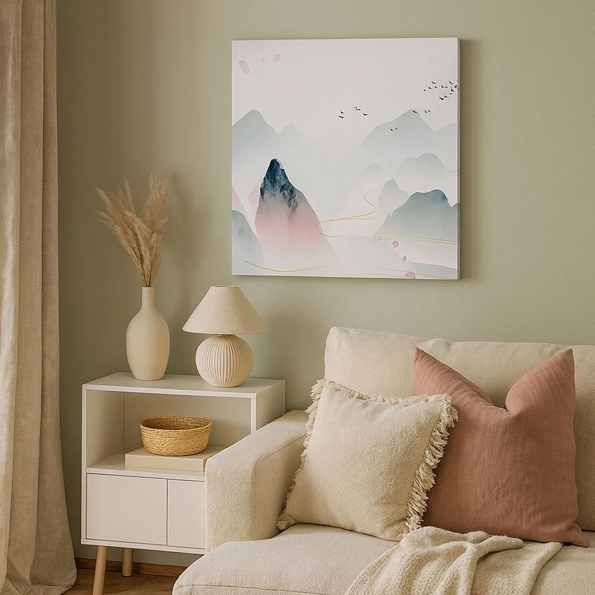 Obraz na plátne - Cez vrcholy - 30x30 cm