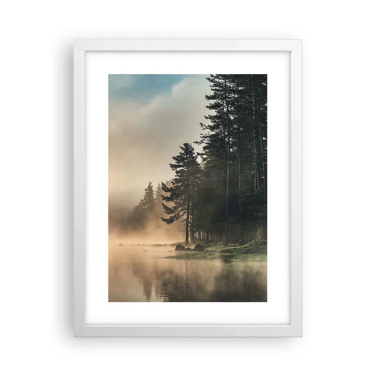 Plagát v bielom ráme - Zrodenie dňa - 30x40 cm