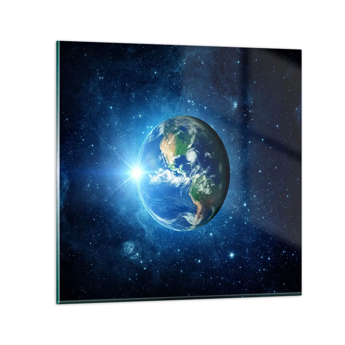 Obraz na skle - Sme v nebi - 60x60 cm