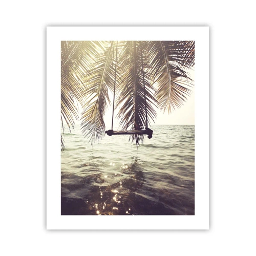 Plagát - Hojdať sa ľubovoľne v oblakoch - 40x50 cm