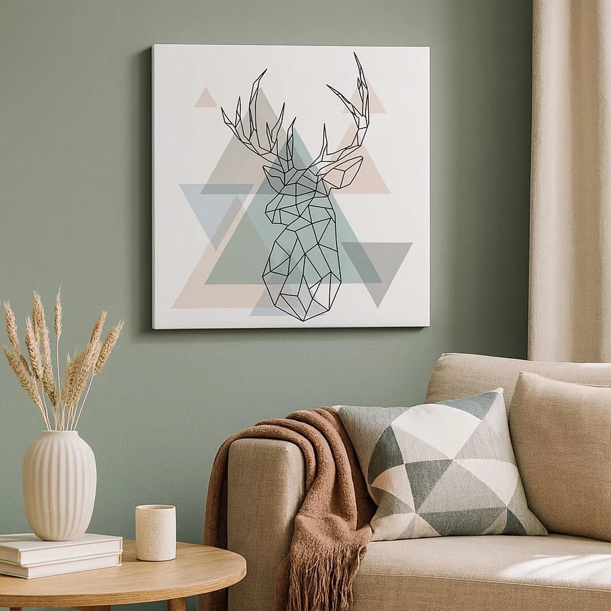 Obraz na plátne - V geometrickom lese - 30x30 cm