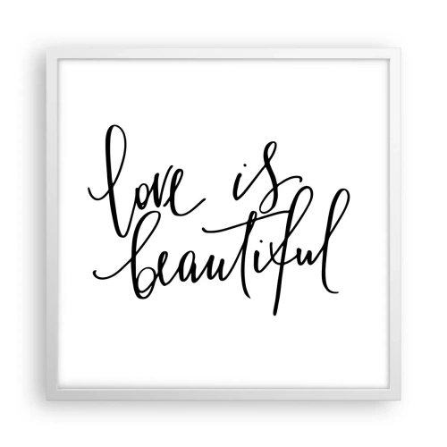 Plagát v bielom ráme - Prečítaj a zopakuj - 50x50 cm