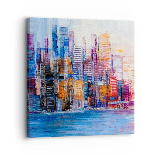 Obraz na plátne - Radostná metropola - 30x30 cm