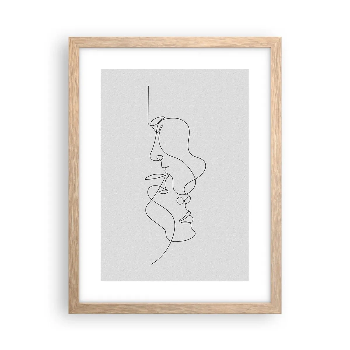 Plagát v ráme zo svetlého duba - Žiar vášnivých túžob - 30x40 cm