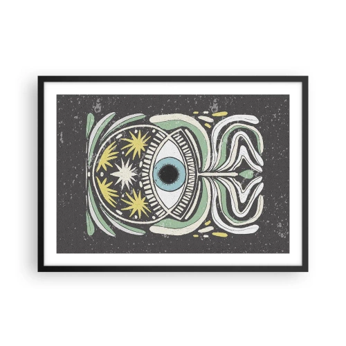 Plagát v čiernom ráme - Kmeňové rituály - 70x50 cm