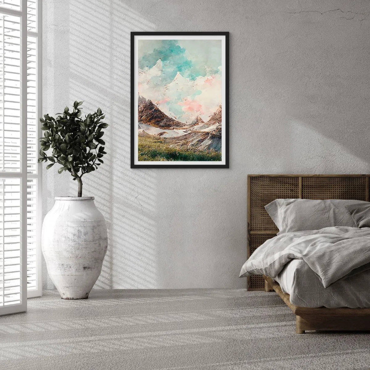 Plagát v čiernom ráme - Skalné čepele - 30x40 cm