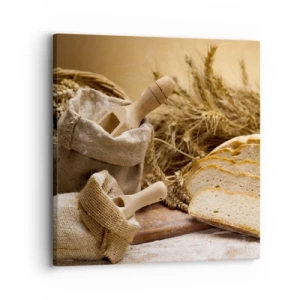 Obraz na plátne - Ako utnúť nožom - 30x30 cm