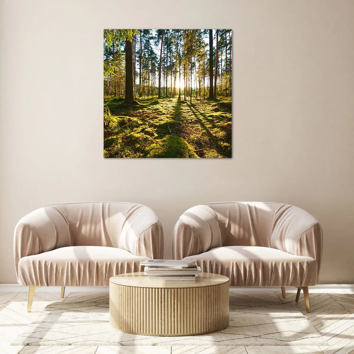 Obraz na skle - …Za siedmimi lesmi - 60x60 cm