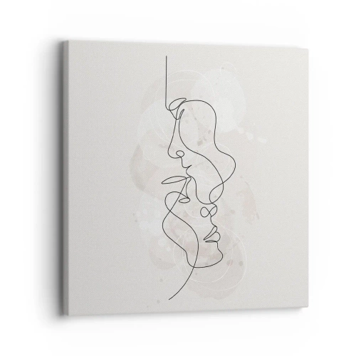 Obraz na plátne - Zamotaní v objatí - 30x30 cm