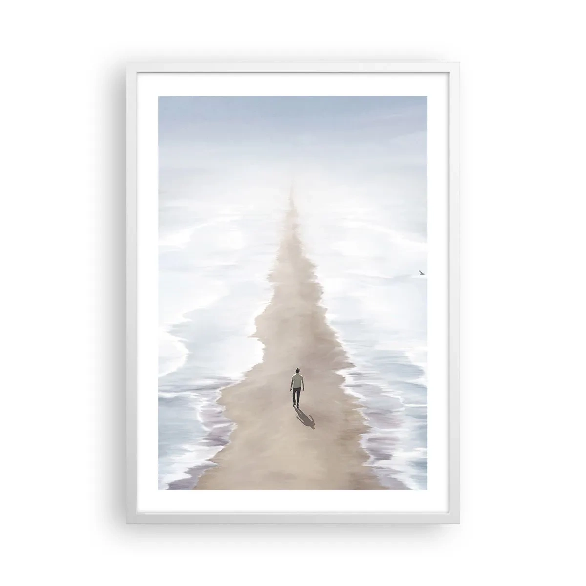 Plagát v bielom ráme - Svetlá budúcnosť - 50x70 cm